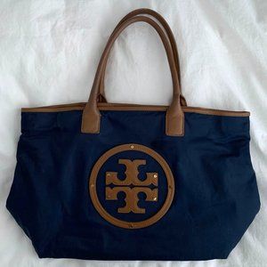 100% Authentic Tory Burch Navy Tote Bag (Nylon)